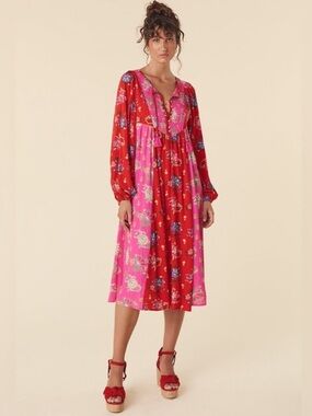 SPELL SOLSTICE M BOHO MIDI DRESS
Salsa Rose